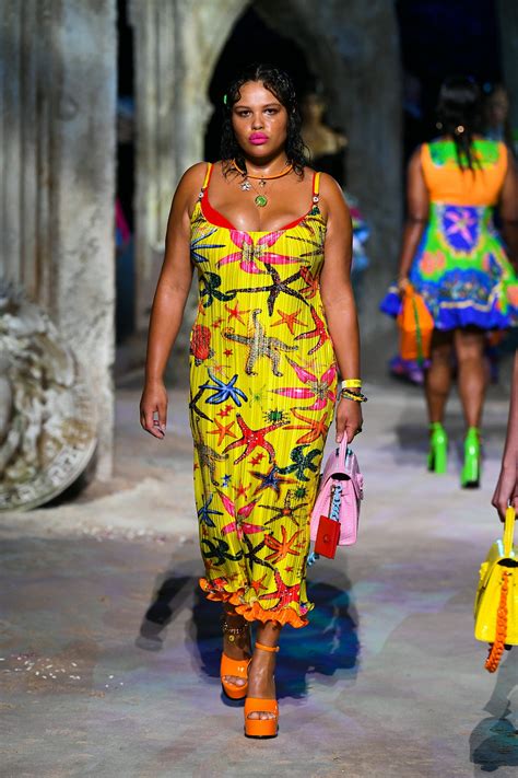 plus size model versace|versace runway models.